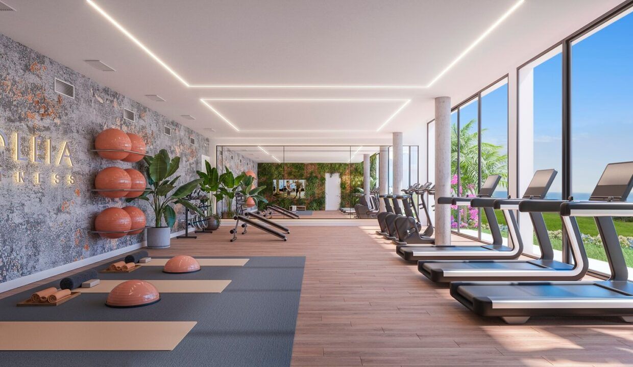 Gimnasio-Soleia-Living-Exxacon-viviendas-de-obra-nueva-en-Mijas-Costa-del-Sol