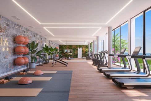 Gimnasio-Soleia-Living-Exxacon-viviendas-de-obra-nueva-en-Mijas-Costa-del-Sol