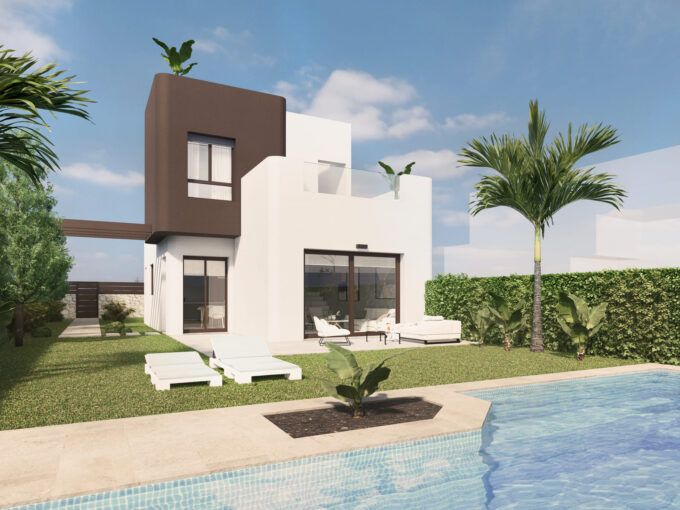3-Bedroom Detached Villas with Private Pool in Pilar de la Horadada – Alicante